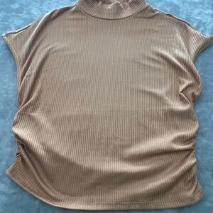 Krush Tan Ribbed Women's Blouse